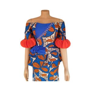 Cape round gather gown